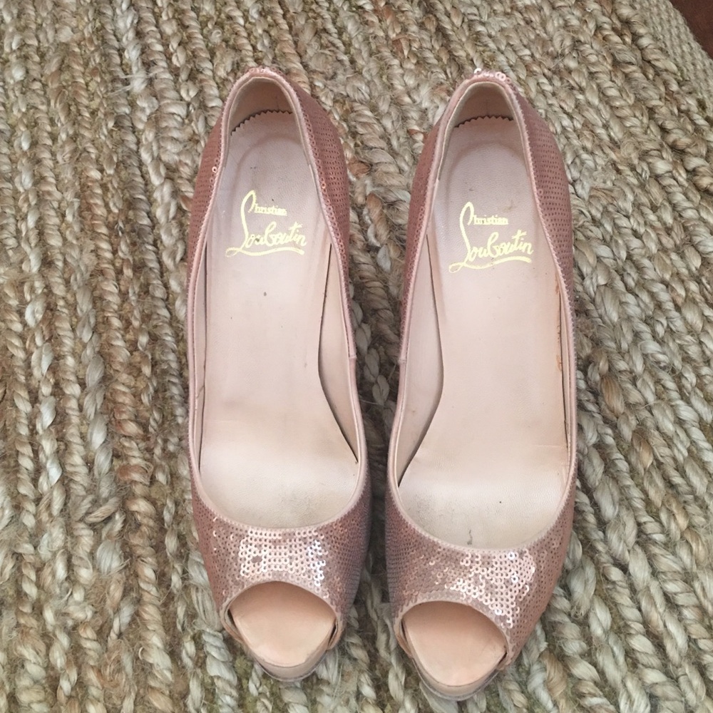 Rose gold Christian Louboutin size 38.5